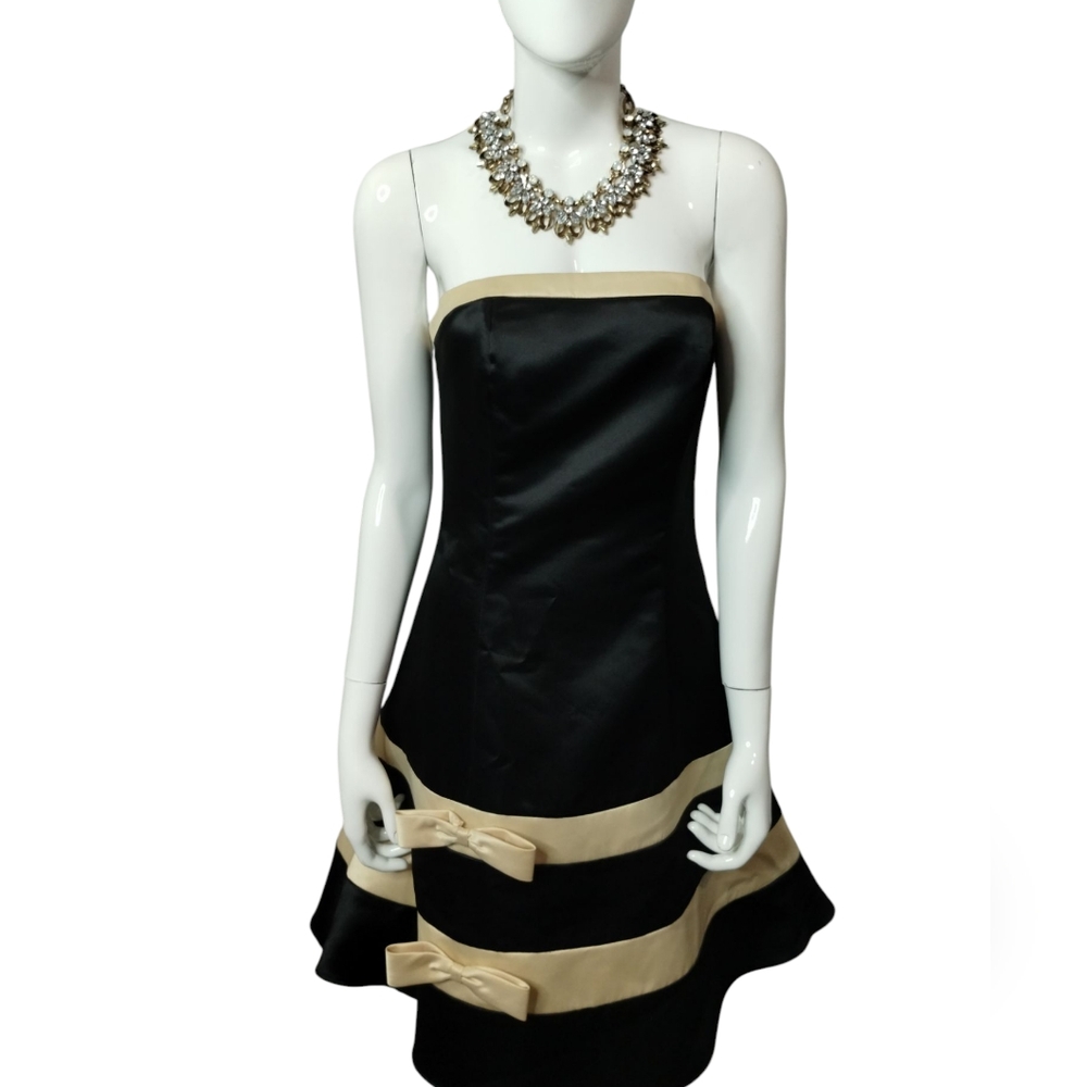 Vintage Jessica McClintock & Gunne Sax Women's Size 5/6 Bow Coquette Party Dress